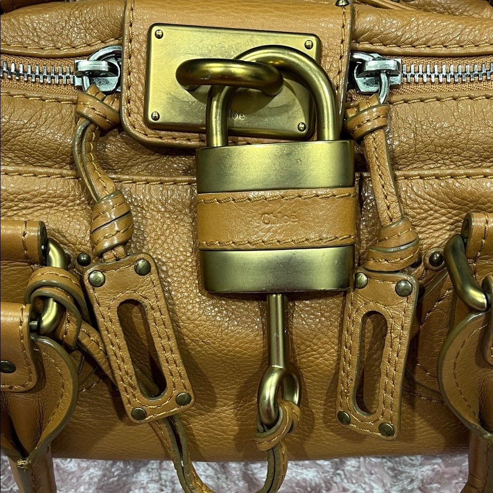 Chloe Paddington Lock Tan Leather Handbag - Picture 2 of 11